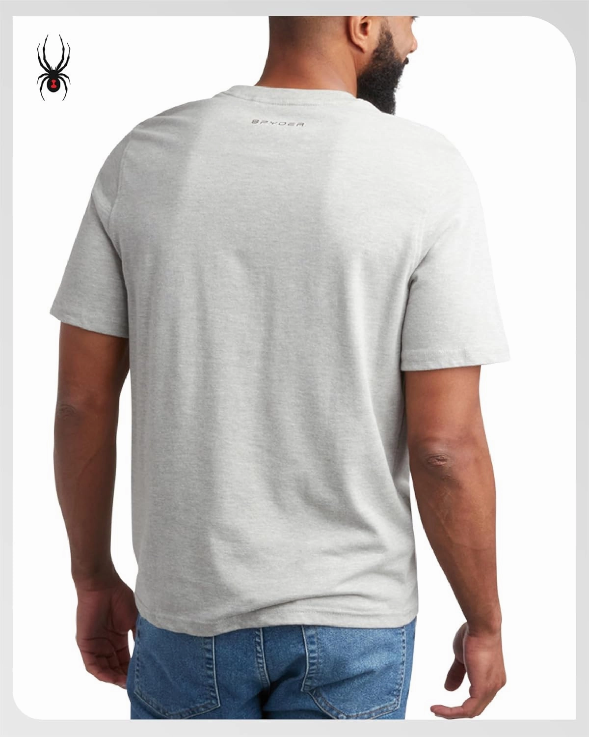 Spyder Mens T-Shirts - Soft Cotton Blend Jersey Crewneck Short Sleeve Shirts for Men, Casual Shirts for Workout & Daily Wear