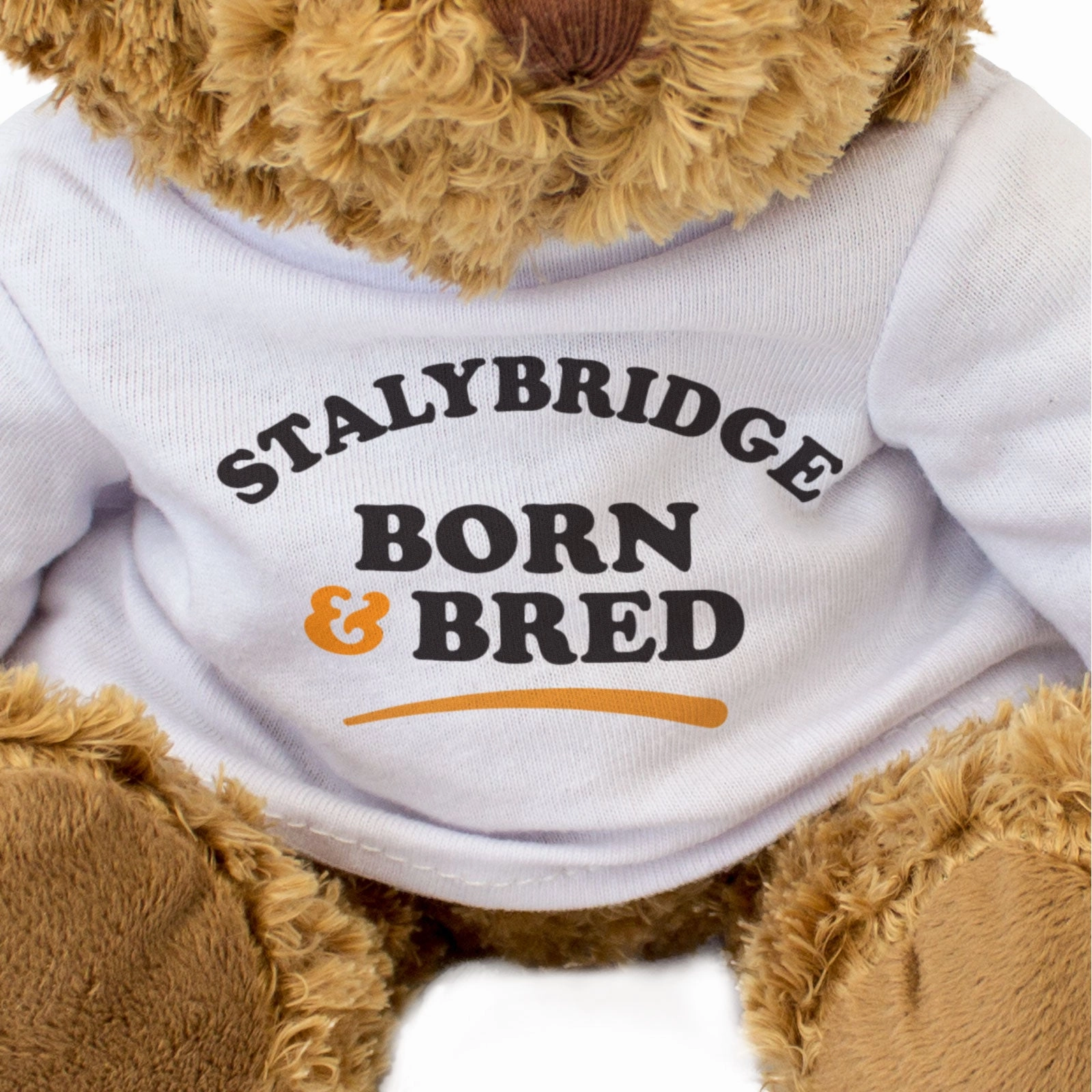 STALYBRIDGE BORN & BRED - Teddy Bear - Cute Cuddly Soft - Gift Present