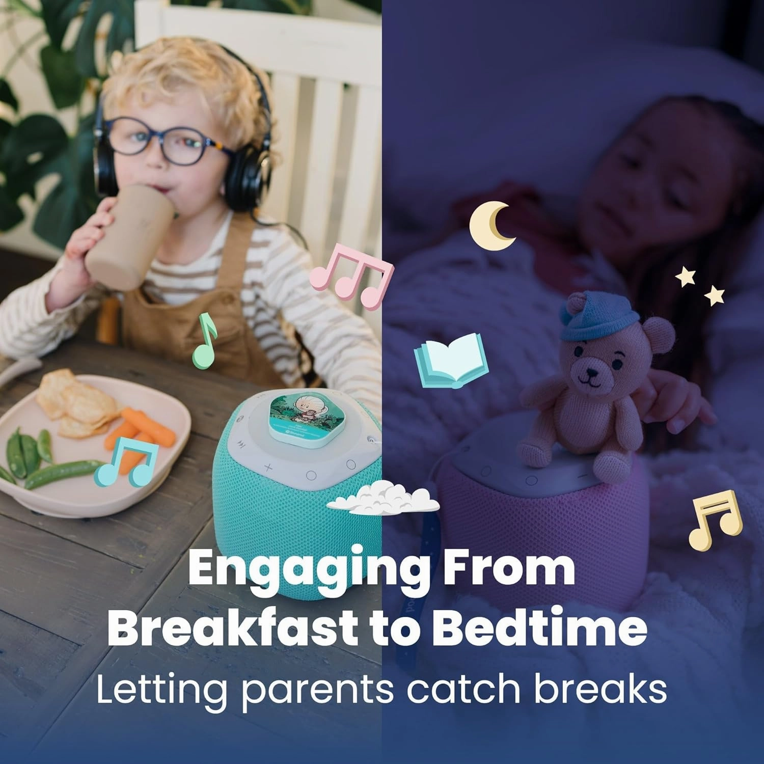 Storypod The Learning-First Audio Play System | Starter Set Plus Interchangeable Purple Sleeve | Interactive Educational Toy & Storyteller | Boys & Girls | Young Kids | Toddlers & Preschoolers