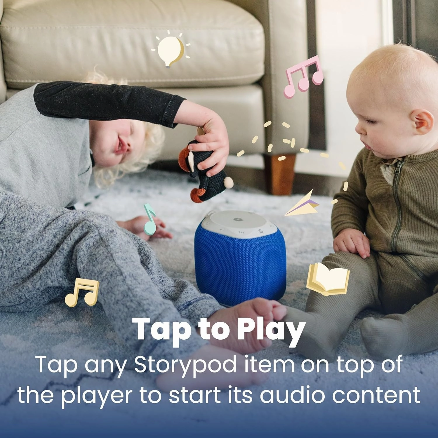 Storypod The Learning-First Audio Play System | Starter Set Plus Interchangeable Purple Sleeve | Interactive Educational Toy & Storyteller | Boys & Girls | Young Kids | Toddlers & Preschoolers