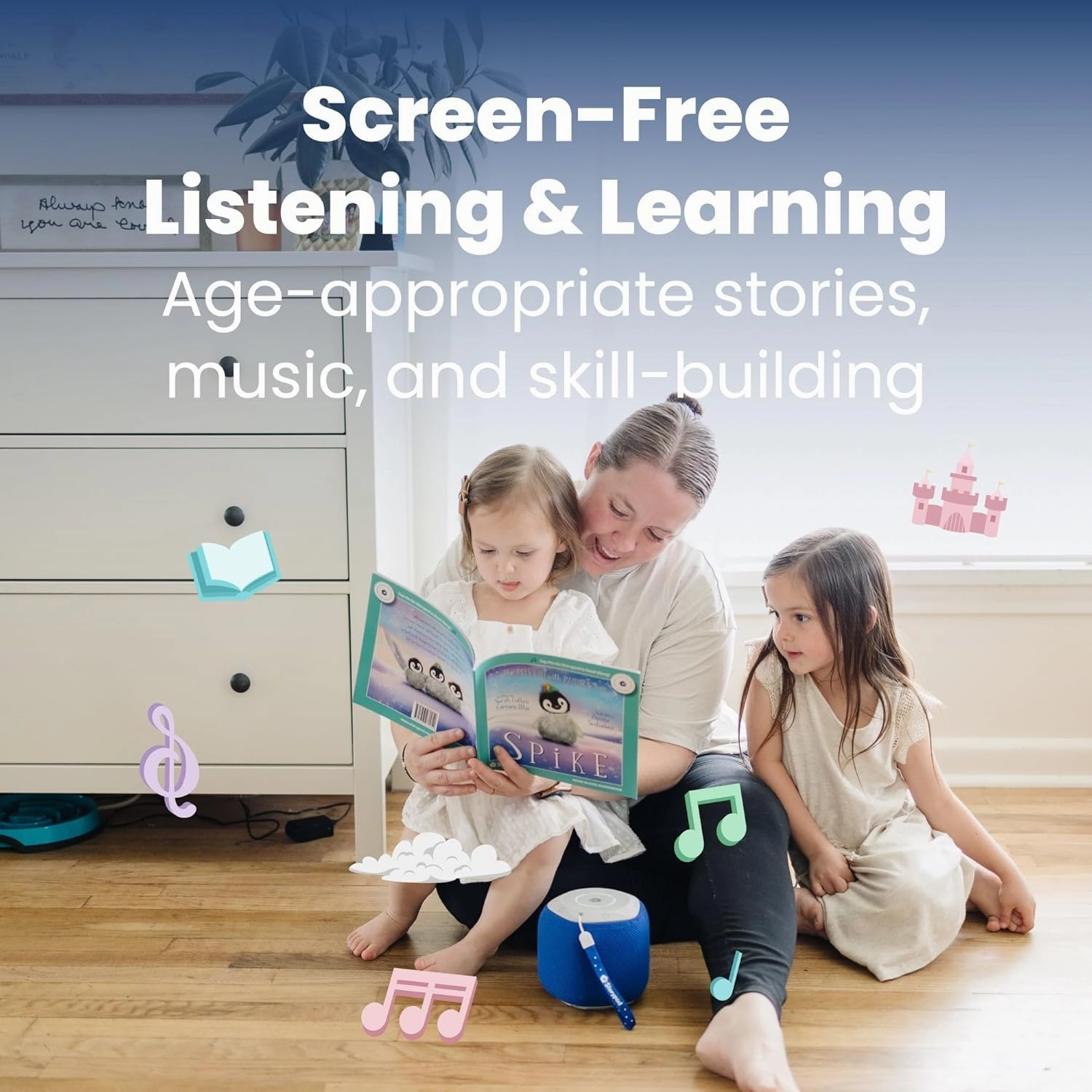 Storypod The Learning-First Audio Play System | Starter Set Plus Interchangeable Purple Sleeve | Interactive Educational Toy & Storyteller | Boys & Girls | Young Kids | Toddlers & Preschoolers