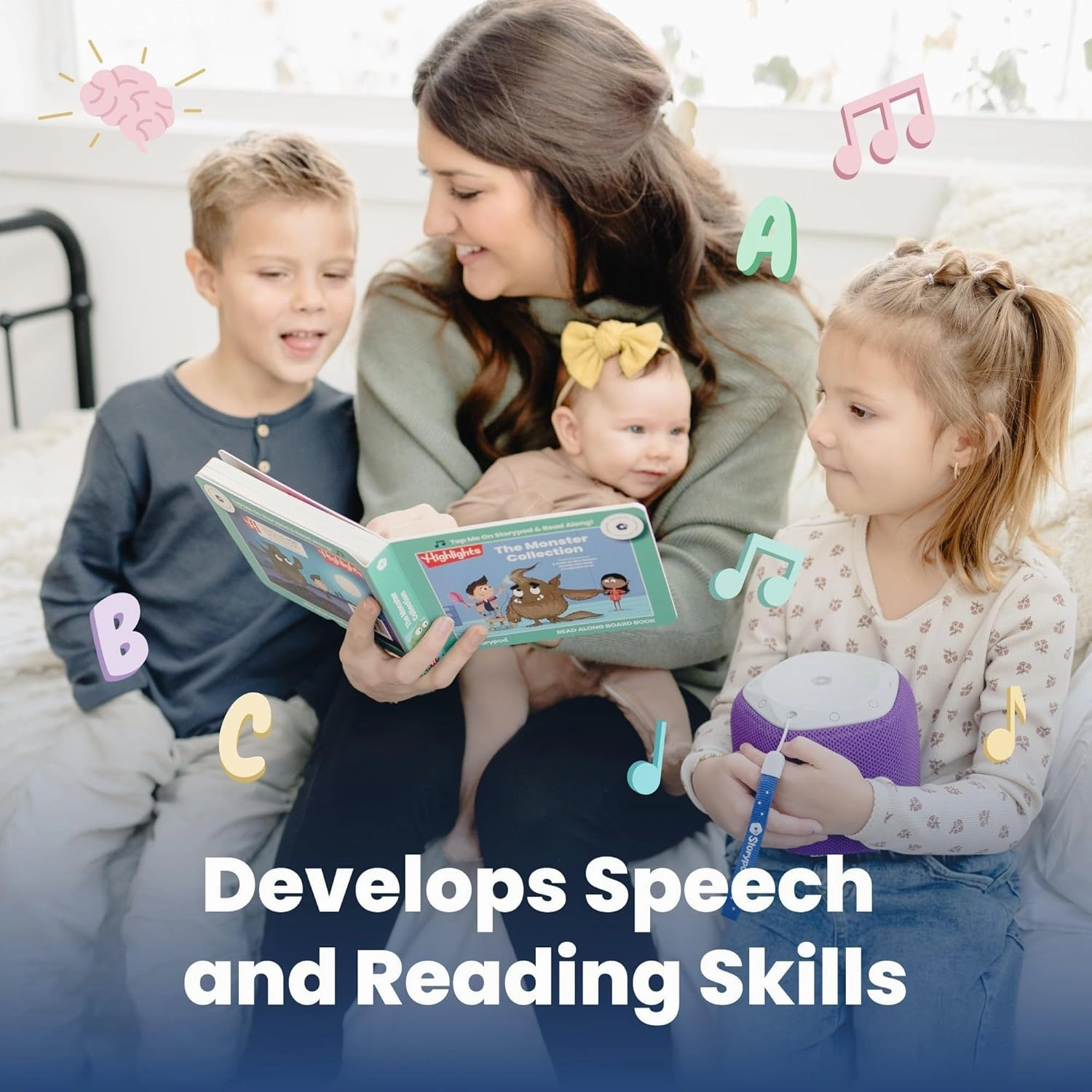 Storypod The Learning-First Audio Play System | Starter Set Plus Interchangeable Purple Sleeve | Interactive Educational Toy & Storyteller | Boys & Girls | Young Kids | Toddlers & Preschoolers
