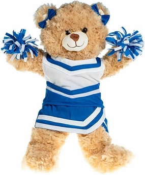 Stuffed Animals Royal & White Cheer Uniform, Cute Cheerleader Outfit for Plush Toys Fits Most 6"-10" Stuffed Toys, Cuddly Plushie, Spring Stuf Plushie!