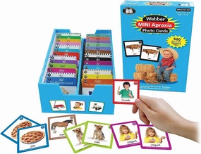 Super Duper Publications | Webber® MINI Apraxia Photo Flash Cards | Activities for Children | Speech Therapy | Target Sound Practice | Consonant and Vowel Sounds | Games | Resource