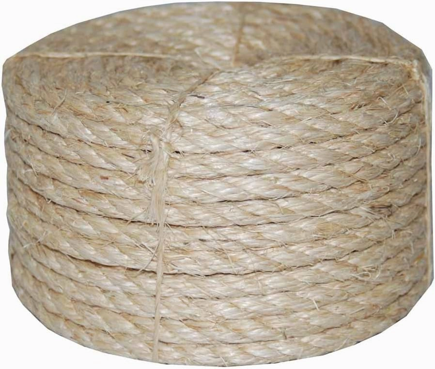 T.W. Evans Cordage Co. 22-605 1/2 in. x 50'. Twisted Sisal Rope