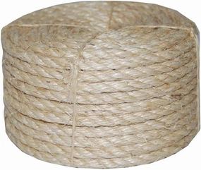 T.W. Evans Cordage Co. 22-605 1/2 in. x 50'. Twisted Sisal Rope