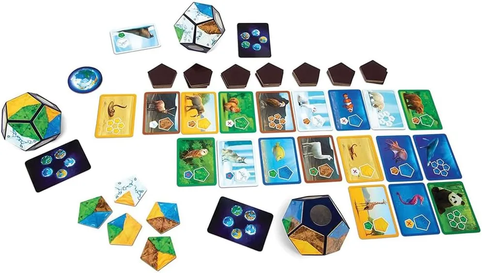 Tabletop Strategy Game, Award Winning, Kid Teen Family Adult Game Nights and Party, 3D World Map Building, 2-4 Players, Ages 8 , Planet by Blue Orange Games