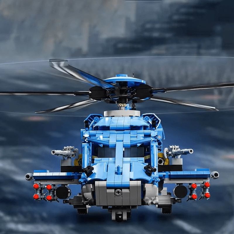 Tactical Gunship Helicopter 1710pcs