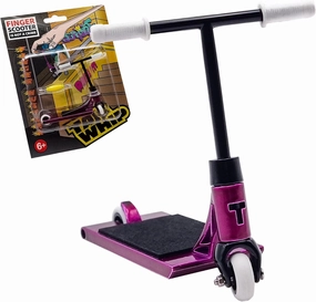 TAILWHIP Finger Scooter Metal, Durable Mini Scooter for incredible Tricks, Compatible with Tech Deck Fingerboards, Bikes & Skate Parks, Improve Hand Motor Skills, Perfect Toy for Kids & Adults, purple