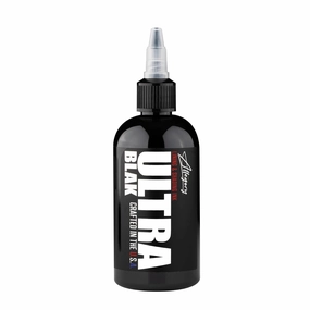 Tattoo Ink – Ultra Blak, Premium Black Tattoo Ink, Perfect for Lining and Shading, Smooth, Consistent Pigment, Vegan Friendly Tattoo Color, Organic Ink, Crafted in The USA (2 oz)