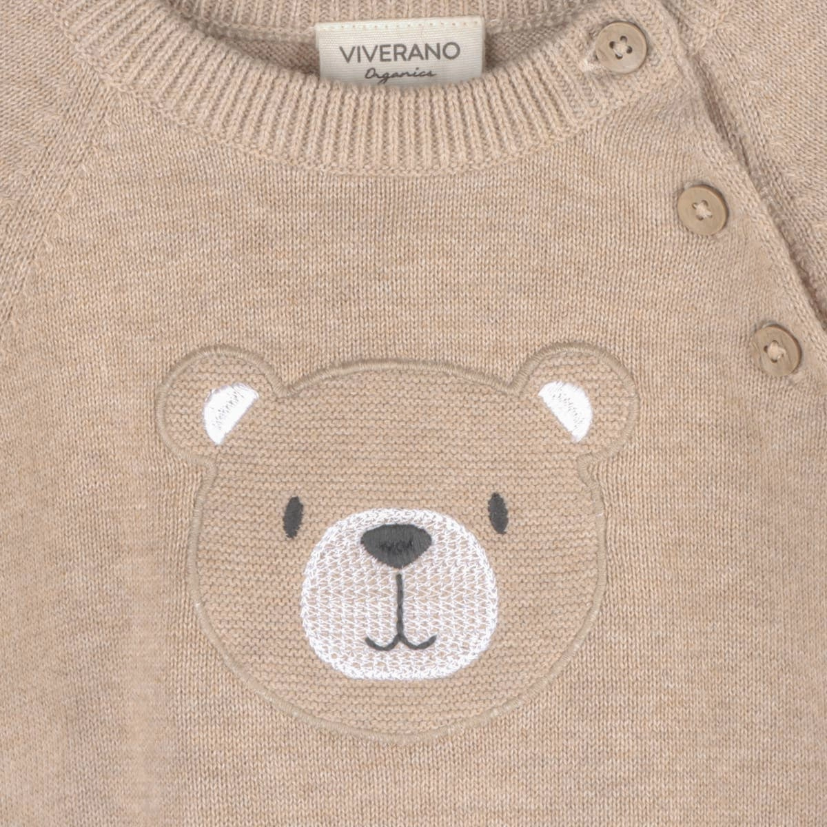 Teddy Bear Applique Baby Raglan Pullover