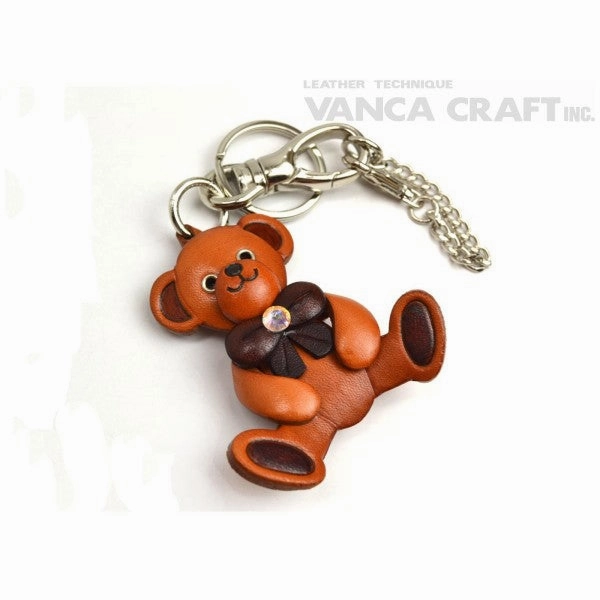 Teddy Bear Handmade Leather Goods/Bag Charm