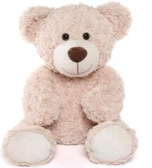 Tezituor Brown Beige Teddy Bear Stuffed Animal - 24 inches Teddy Bear Plush Toy for Boys and Girls