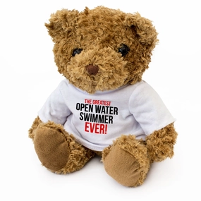THE GREATEST OPEN WATER SWIMMER EVER - Teddy Bear - Cute Cuddly - Gift Present