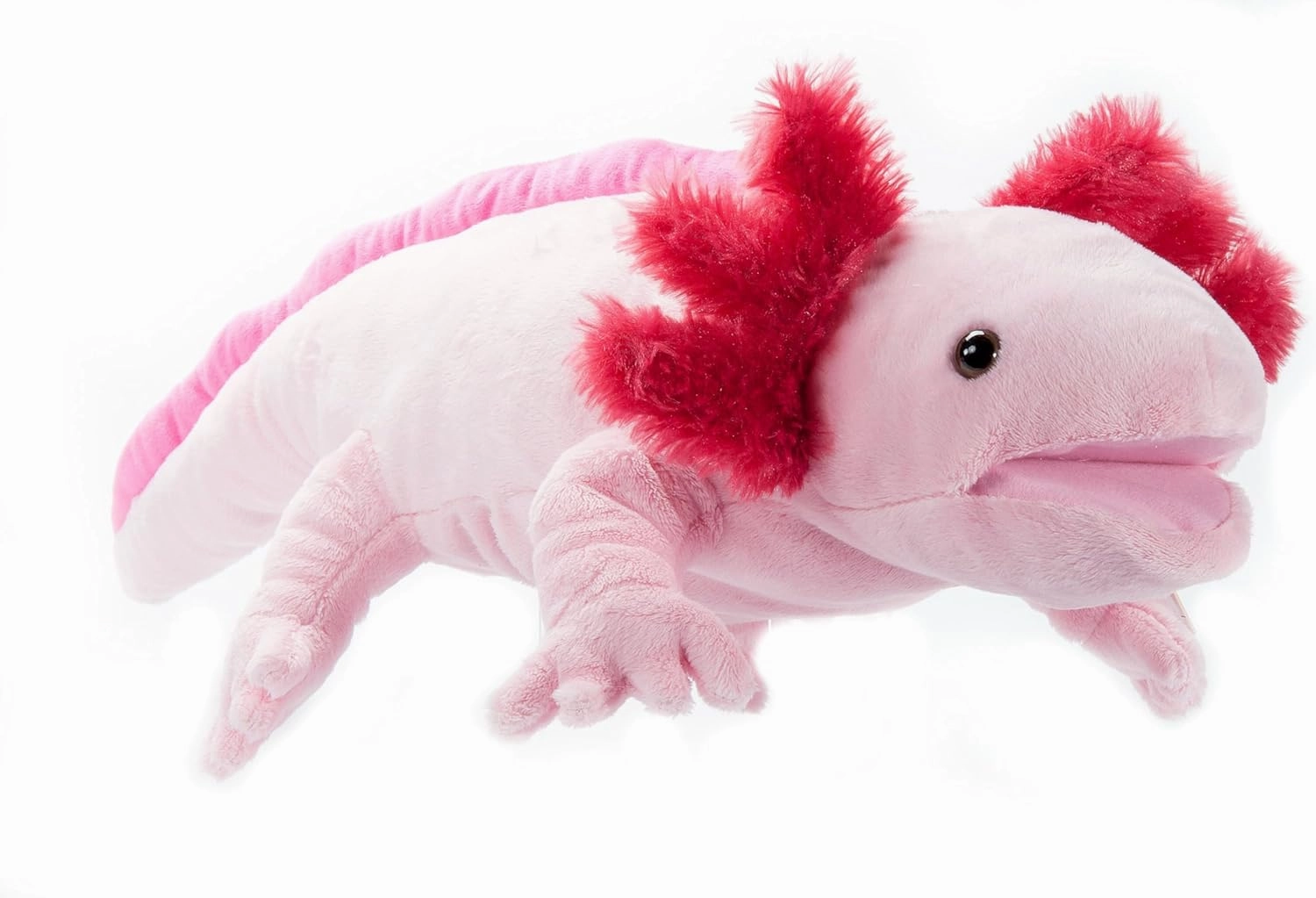 The Petting Zoo Pink Axolotl Stuffed Animal Plushie, Gifts for Kids, Puppetz Animals, Axolotl Plush Toy 20 Inches