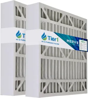 Tier1 20x20x5 Merv 8 Replacement for Skuttle #000-0448-003 Air Filter 2 Pack (Actual Size: 19 3/4 x 20 5/8 x 5)