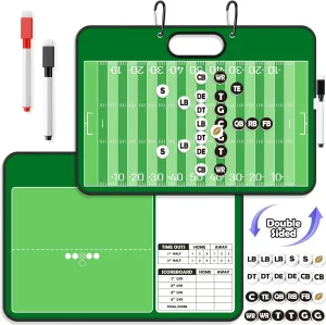 Torlam Magnetic Dry Erase Coach Board, Baseball, Soccer, Football, Basketball Coaching Clipboard