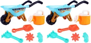 TOYANDONA 2sets Outdoor Beach Toy Sand Playthings Lightweight and Beach Cart for Fun Play Adorable Shapes to Enhance Cooperation Skills for Sand Play Activities