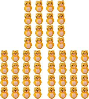 Toyvian 48 Pcs Tumbler Little Tiger Garden Statue Mini Wobble Toy Bonsai Decor New Year Lucky Mascot Spring Festival Zodiac Ornament Cars Toy Tiger Ornaments Plastic Household Model Child