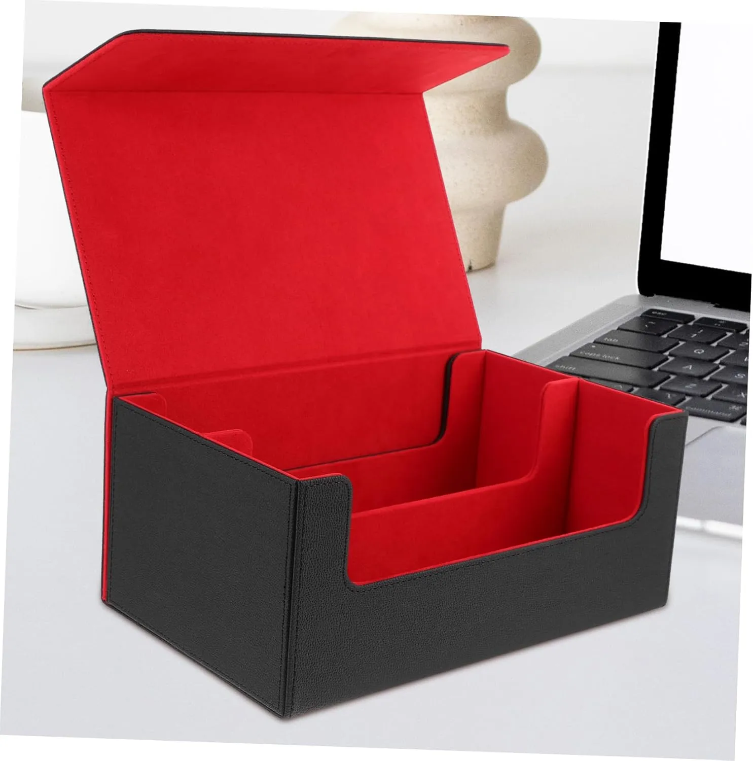 Trading Cards Storage Box Magnetic Lid Game Card Case Holder Compact Size Protect Organize