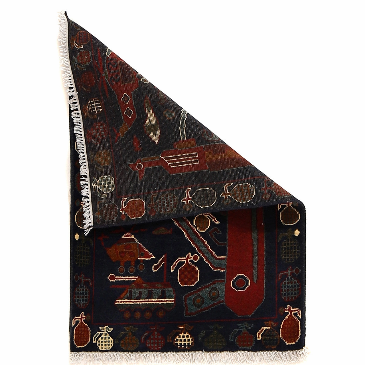 Traditional Rug Handmade Rug Oriental Rug War Rug Blue Small Rug