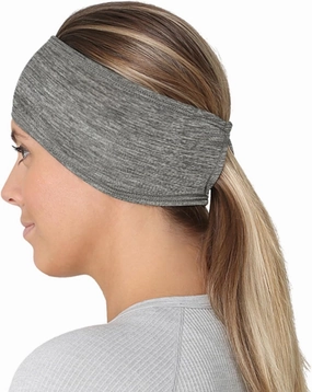 TrailHeads Womens Ponytail Headband - Moisture Wicking Hair Headband for Running, Winter, Workout - Athletic Headband Women