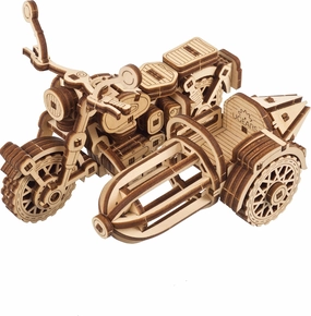 UGEARS Hagrid's Flying Motorbike™ 3D Puzzle - Wooden Model Kit for Adults to Build - Mechanical Bike Motorcycle Making Kit - 3D Jigsaw Puzzle Wood Vehicle - Harry Potter™ Collection DIY Brain Teaser