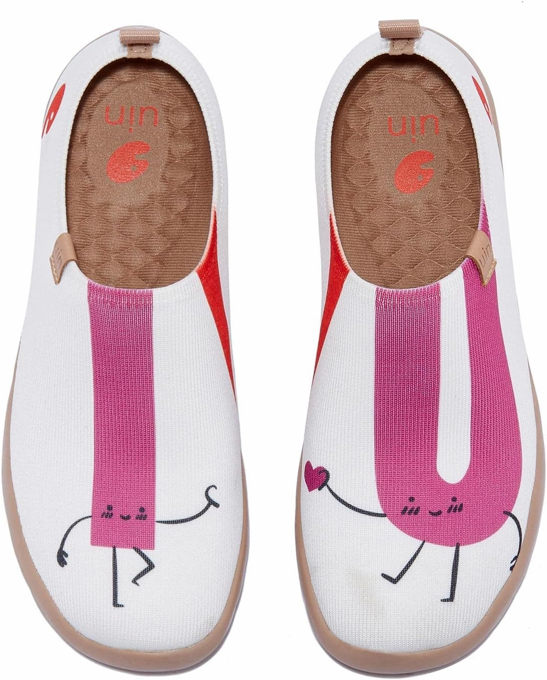 UIN Women's Art Painted Travel Shoes Slip On Casual Knit Loafers Lightweight Comfort Fashion Sneaker Toledo ⅠBirds and Flowers