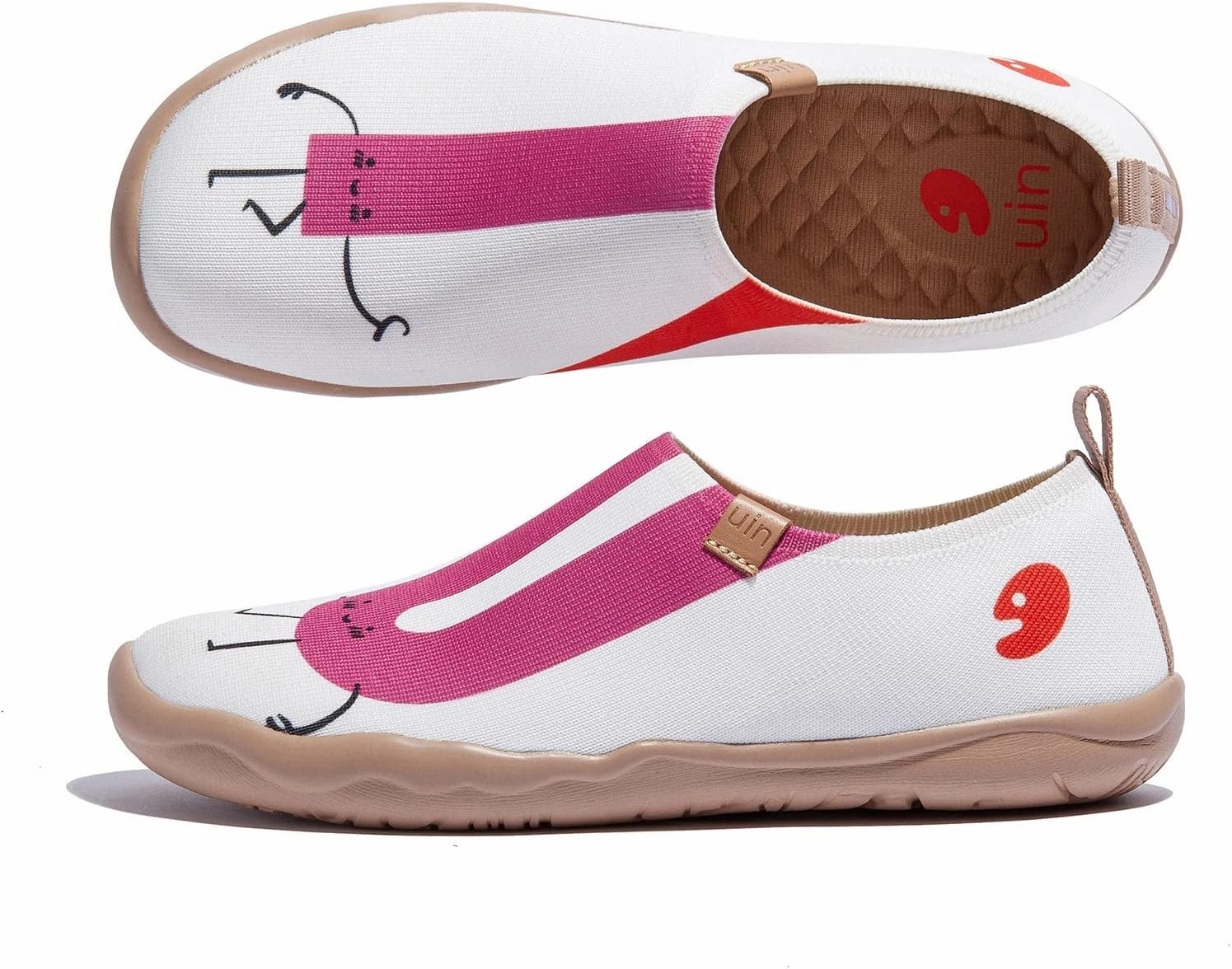 UIN Women's Art Painted Travel Shoes Slip On Casual Knit Loafers Lightweight Comfort Fashion Sneaker Toledo ⅠBirds and Flowers