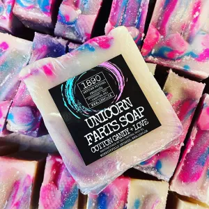 Unicorn Farts Soap (Cotton Candy   Vanilla)