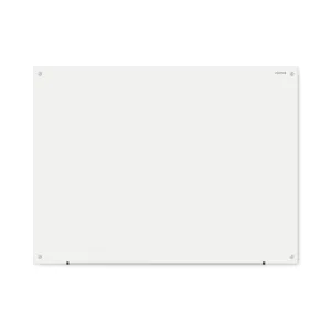 Universal® Frameless Glass Marker Board, 48" x 36", White Surface