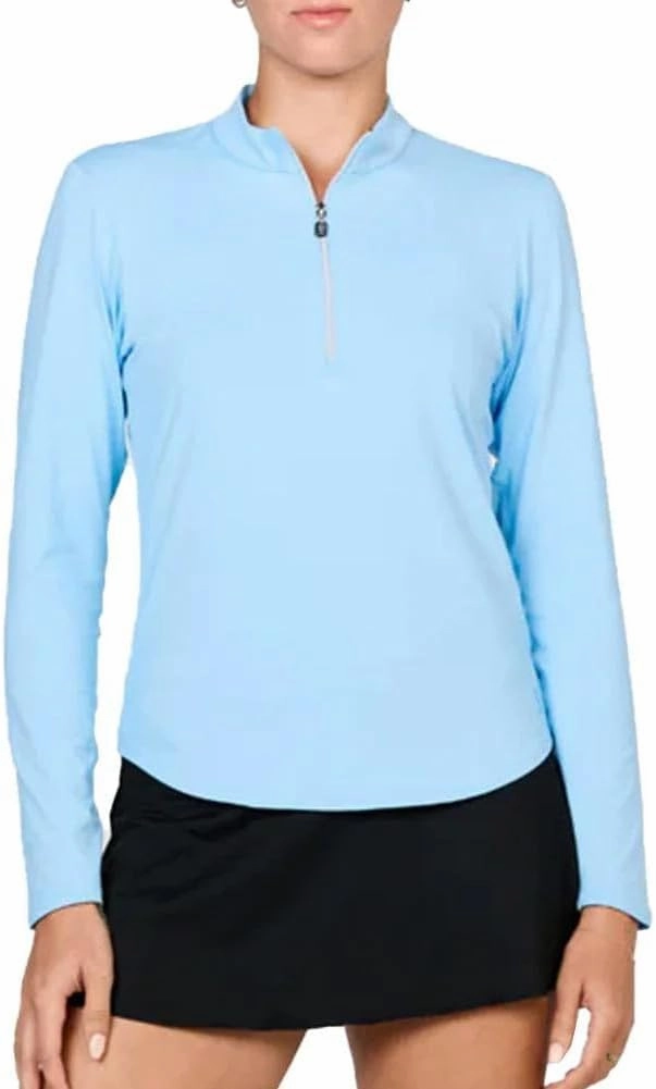 UV-Protected Long Sleeve Half Zip by Sofibella
