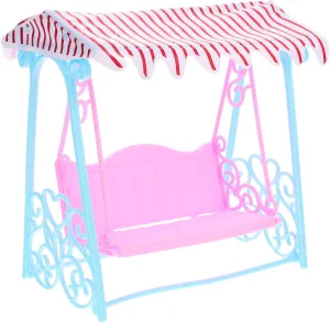 VANZACK Small Swing Toys Miniature Swing for Dollhouse Decor Doll House Accessory