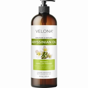 velona Abyssinian Oil 16 Fl Oz | 100% Pure and Natural Carrier Oil | Cold Pressed | Hair, Body Care | Use Today - Enjoy Results