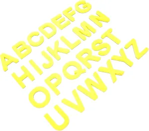 VICASKY 26pcs Capital Letter Refrigerator Magnets Bright Color Magnetic for Educational Parent Interactive Learning and Decoration Fridge
