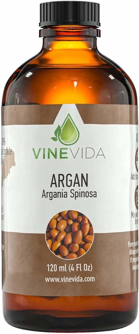 VINEVIDA Argan Carrier Oil 4 oz - Undiluted Argan Oil 4 oz - Argan Candle Oil Scent - DIY Candle Scents for Candlemaking - Bulk Carrier Oil for Soap Making Safe for Skin