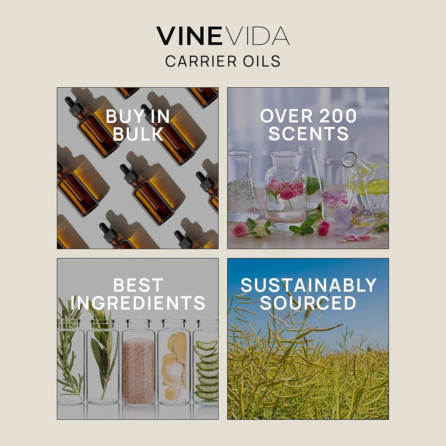 VINEVIDA Argan Carrier Oil 4 oz - Undiluted Argan Oil 4 oz - Argan Candle Oil Scent - DIY Candle Scents for Candlemaking - Bulk Carrier Oil for Soap Making Safe for Skin