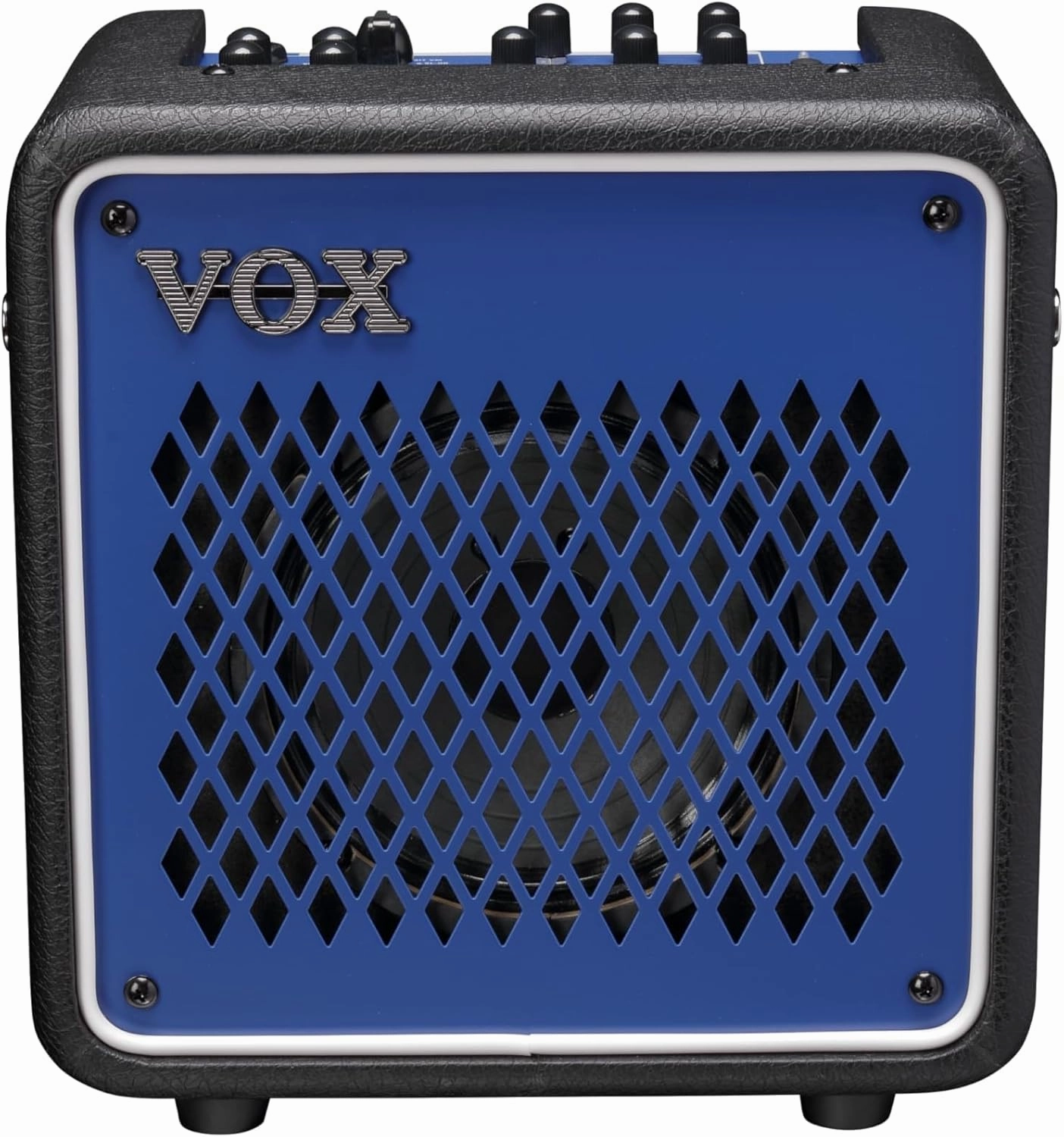 VOX - Mini GO 10 Iron Blue, Combo Amplifier for Guitar and Vocal Series Transistor Effects, 10W Power, Speaker from 6.5" to 16Ohm, Iron Blue