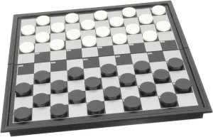Wakauto 1 Folding Checkers Game for Squares Interactive Board Game Educational Entertainment for Students Portable Design