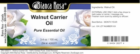 Walnut Carrier Oil - 100% Pure, Cold Pressed (3.40 fl oz, ZIN: 428377) - 2 Pack