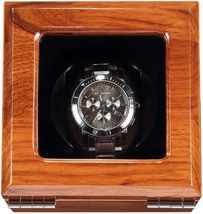 Watch Boxes Simple Automatic Watch Roller with Silent Motor, Solid Wood Storage Bag Dustproof Box 5 Rotation Mode Settings Suitable for Men and Ladies Wrist Watch (b A)
