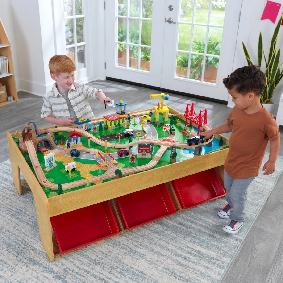 Waterfall Mountain Train Set & Table