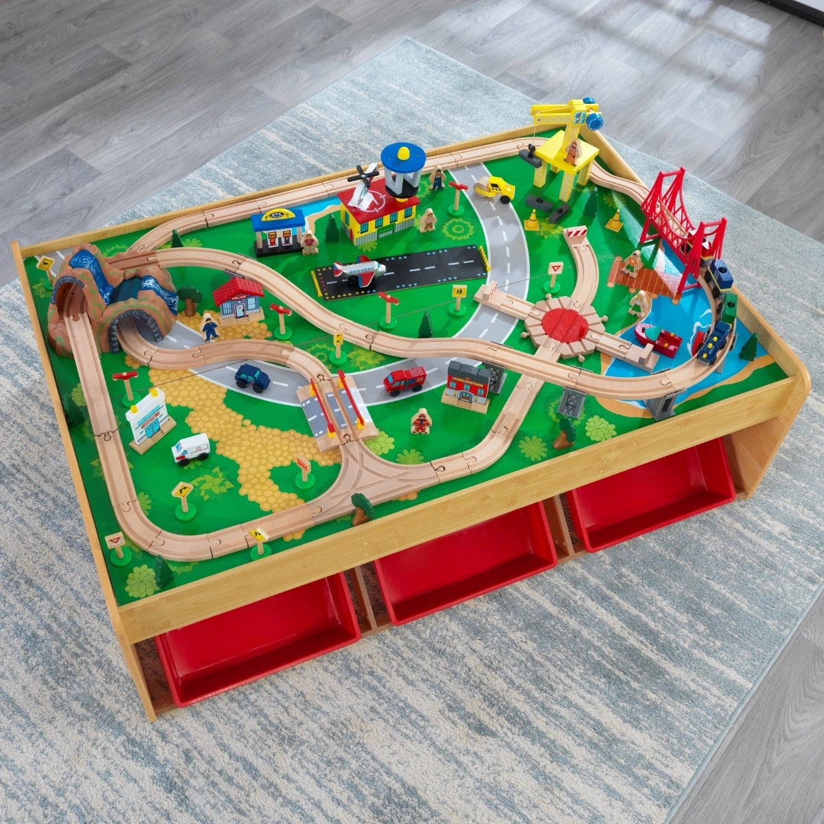 Waterfall Mountain Train Set & Table