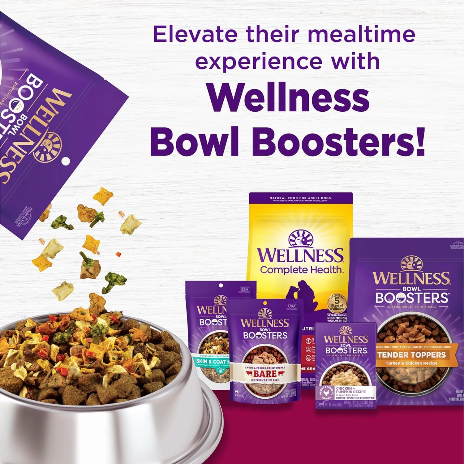 Wellness Complete Health Dry Dog Food, Small Breed, Wholesome Grains, Natural, Turkey & Oatmeal Recipe, (4-Pound Bag)