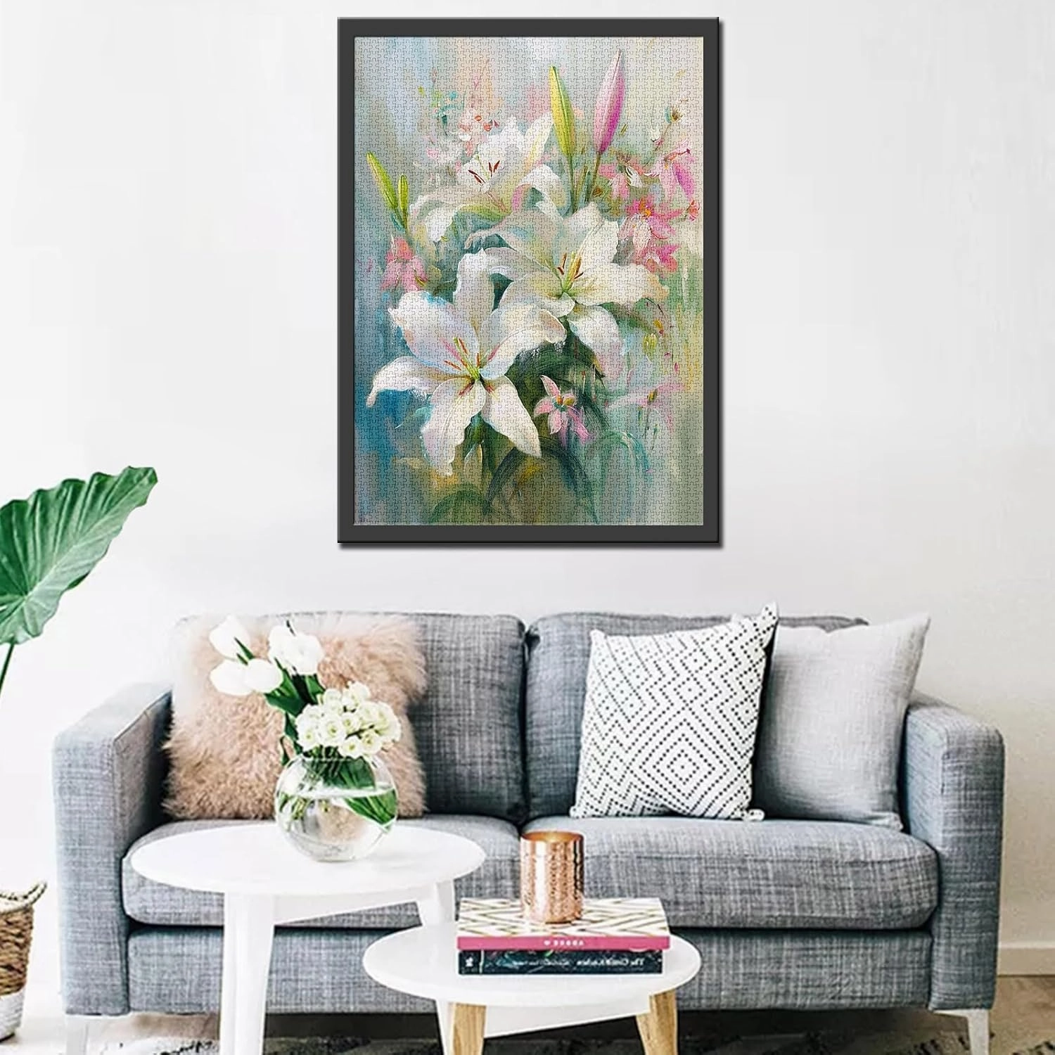 White Lilies Jigsaw Puzzle