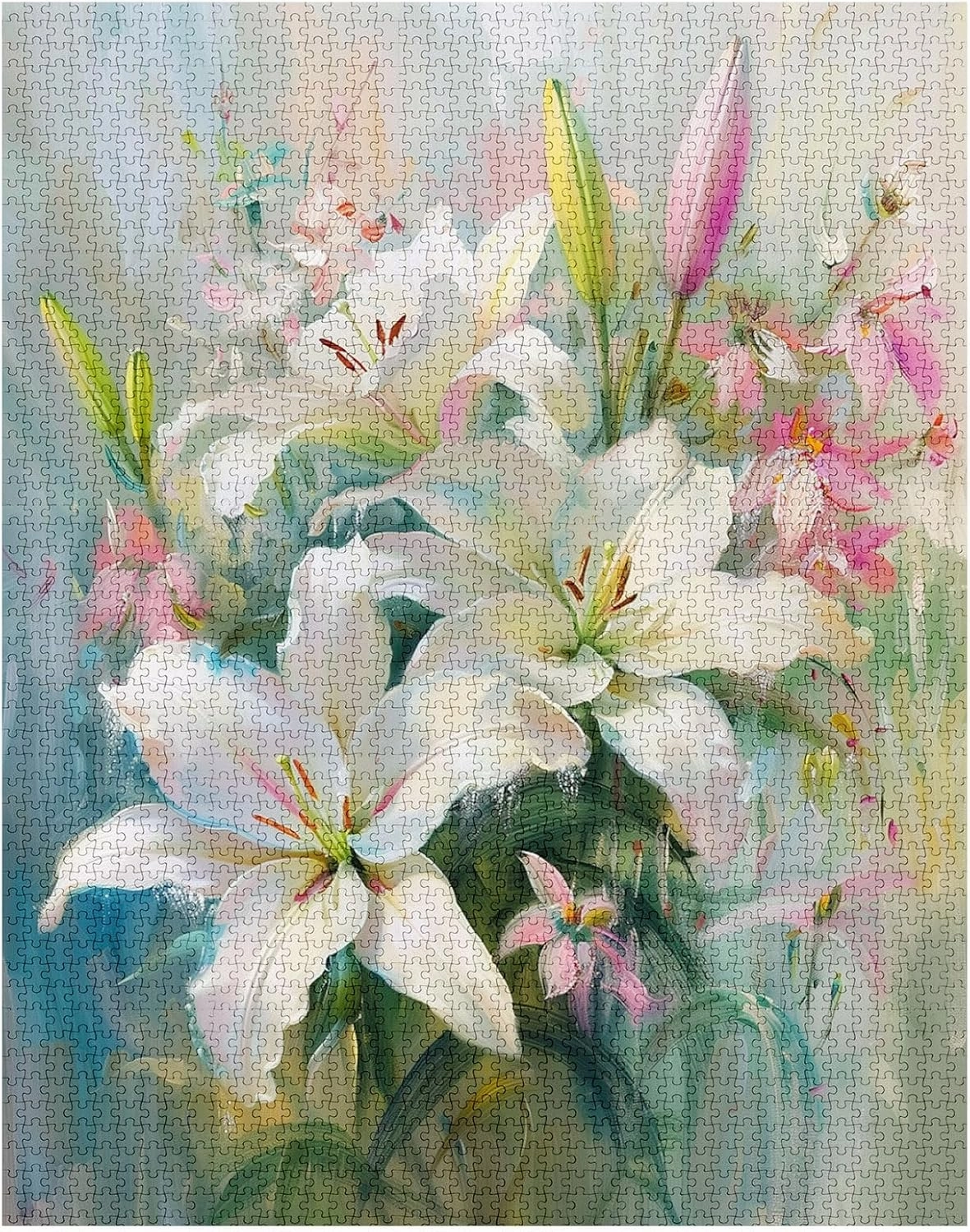 White Lilies Jigsaw Puzzle