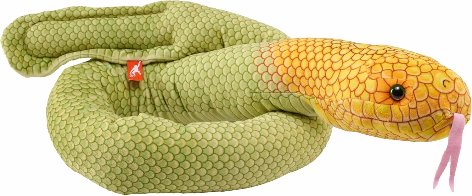 Wild Republic Living Ocean Sea Snakes Olive, Stuffed Animal, 54 Inches, Plush Toy, Fill is Spun Recycled Water Bottles