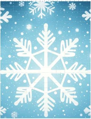 Winter Snowflake Building Block Puzzle Personalized Building Bricks for Adults Block Puzzle Building DIY Brick Block Puzzles Valentine's Day Gifts for Home Decor Brick Puzzle