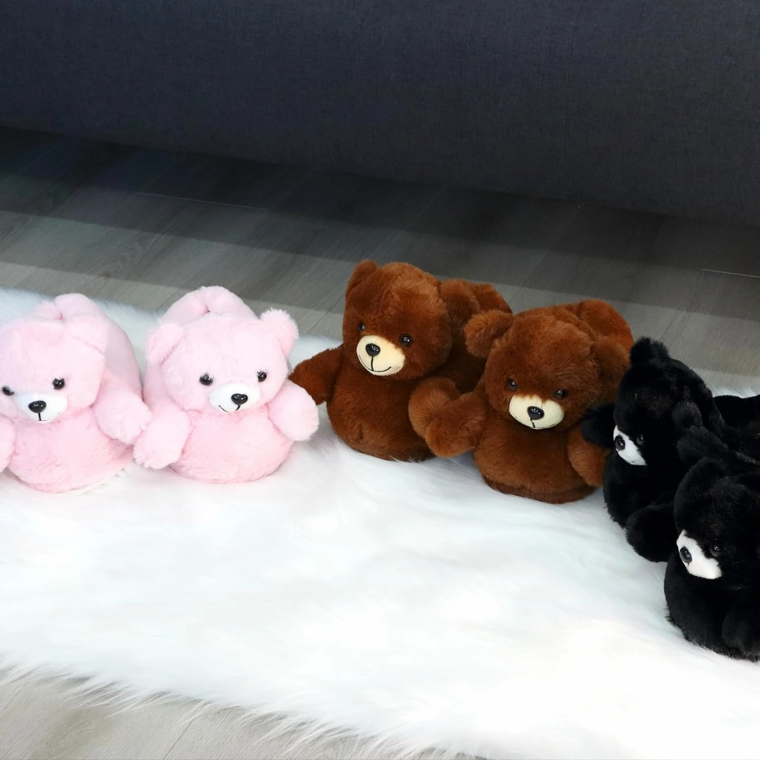 Women Unicorn Animal Slippers Slip-On Memory Foam Anti-Skid House Shoes Cute Fuzzy Cartoon Christmas Gifts