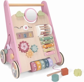 Wooden Baby Walker Wheels,Baby Push Walker for Babies 12 Months  Montessori,Toddler Walker Push Toy Wooden Activity Walker for Boy,Walking Toys12 Months  Learning to Walk